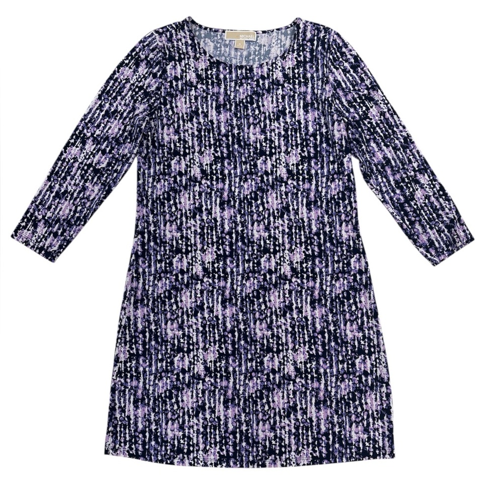 Michael Kors Purple and Black mini Dress size Medium